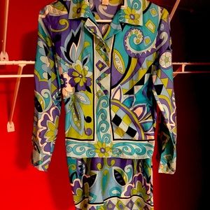 Vintage silk suit